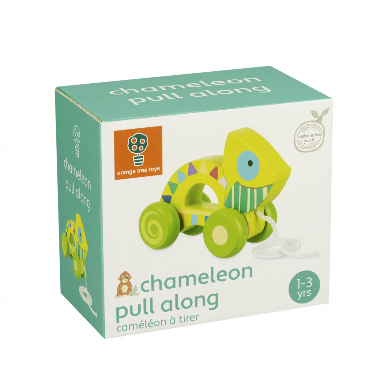 Jucarie de tras cameleon, Orange Tree Toys - Imagine 1 [ps:0c0058ca-e428-4e4c-826f-2888d93f14f1]
