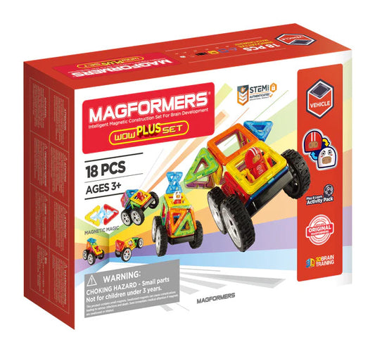 Set magnetic de construit- Magformers Wow Plus, 18 piese - Imagine 1 [ps:41d56f0c-6796-4158-b2dc-c50eabd4ac0e]
