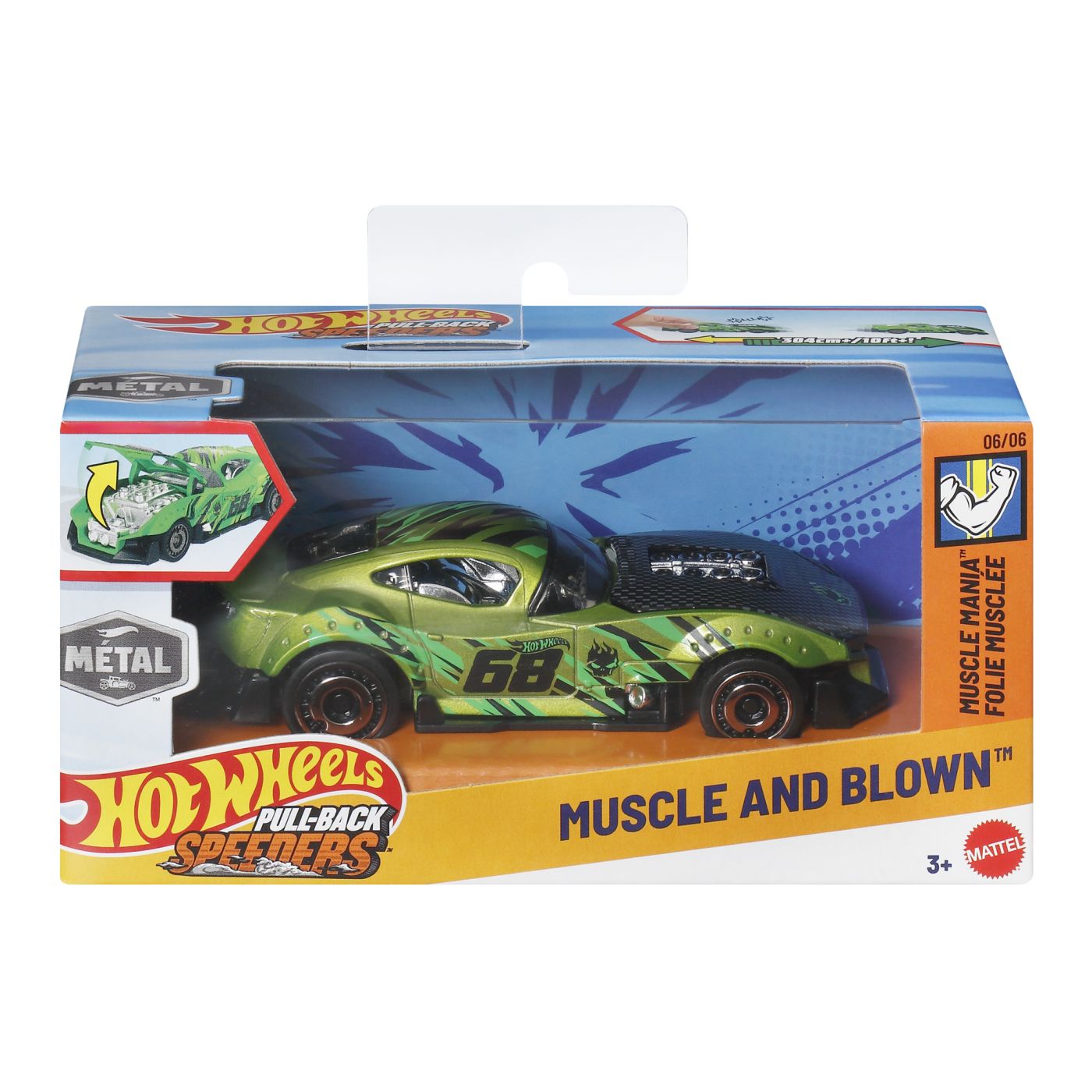 HOT WHEELS MASINUTA METALICA CU SISTEM PULL BACK MUSCLE - Imagine 1 [ps:511e60fb-9f3a-4fec-8e2c-0937979344e6]