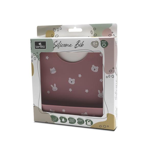 Bavetă Silicon Lorelli cu Buzunar, Reglabilă, Galben - Deep Pink (1) [ps:c9f31338-a63e-4975-949f-bd22361fdff5]