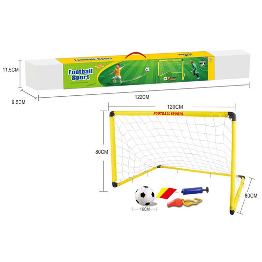 Set Poartă Fotbal Copii Flippy, 45x60 cm, Galben - 80x120 cm (1) [ps:081e33c2-a5b1-46d0-9859-0850bade18cd]