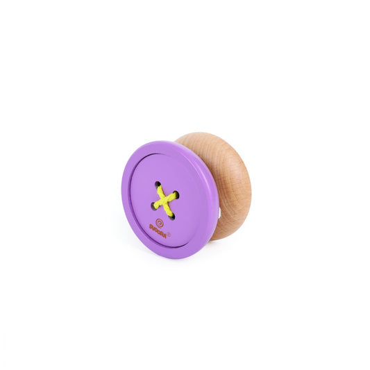 Yo-yo din lemn design Nasture, Svoora Galben - Turcoaz - Violet [ps:1b8bff2f-36aa-425d-a120-529f794b9f16]