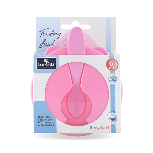 Set Castron cu Capac și Linguriță Lorelli, Pink - roz (1) [ps:f1ab1c16-7061-480f-a6c4-bb41494359e9]
