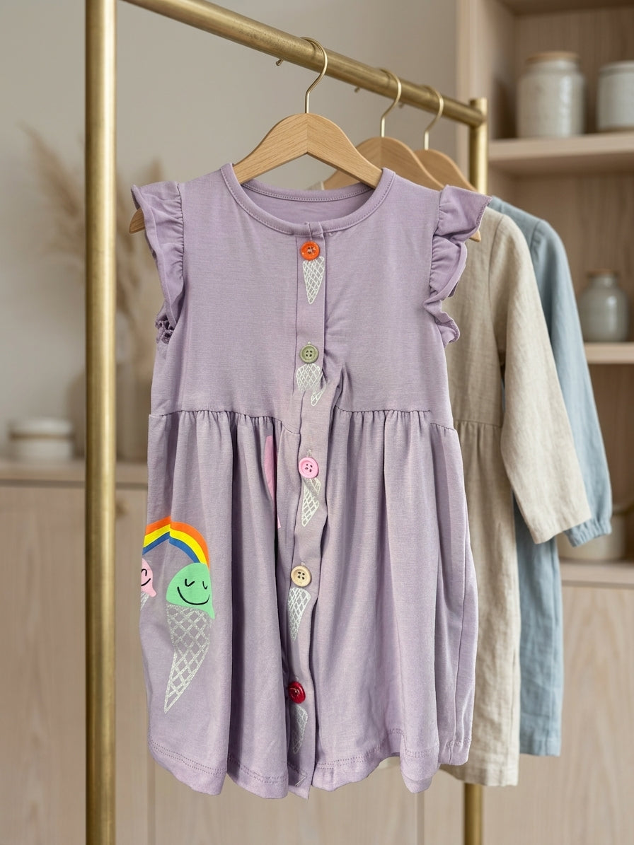 Rochie fetiță cu înghețată și curcubeu, bumbac, Osso - 2 ANI (1) [ps:395dcaae-dcf0-48f6-96e6-a189035a22c4]