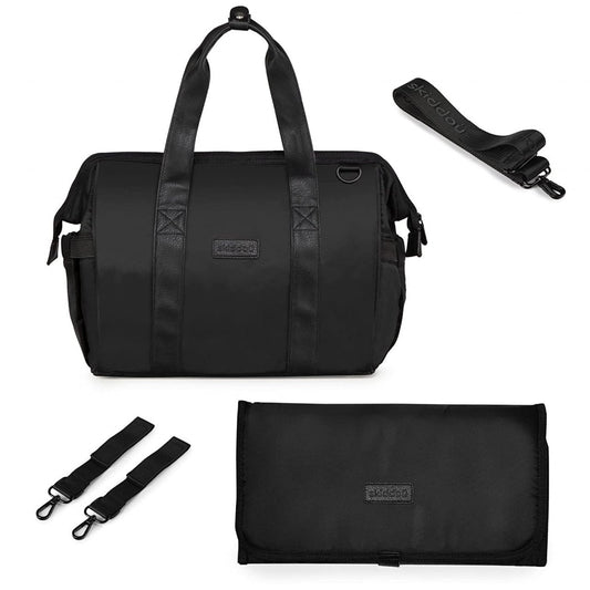 Geanta multifunctionala pentru parinti Skiddou Inger, Onyz Leather, Ne - Imagine 1 [ps:51ef08ec-6117-4dfc-ba94-27fcb9e2b742]