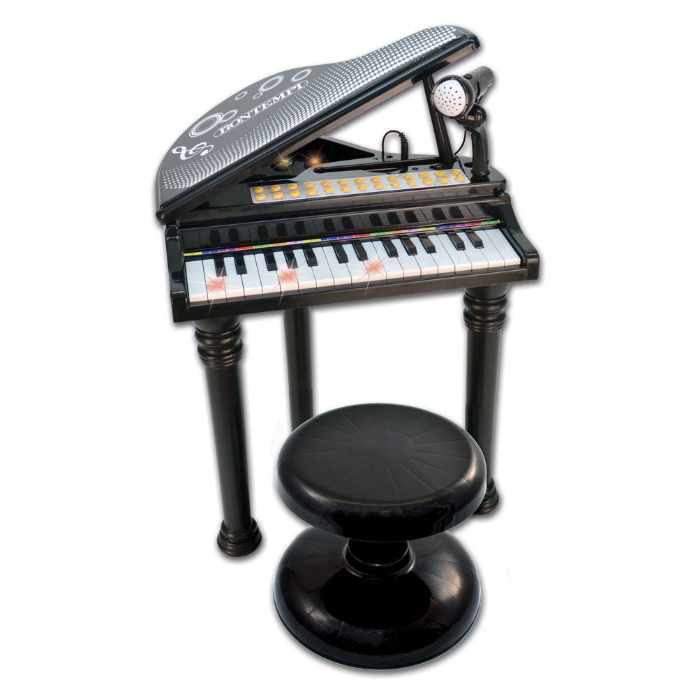 BONTEMPI PIAN ELECTRONIC NEGRU CU SCAUN SI MICROFON [ps:8bb73fb2-7fc4-4cd1-bab5-79c0f20be500]