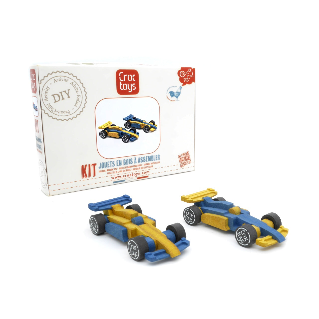 Set de constructie 2 masini de curse, Croc toys - Imagine 1 [ps:9e0a4bf2-7277-4b14-9b4c-062db9430087]