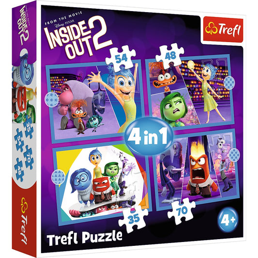 PUZZLE TREFL 4IN1 DISNEY INSIDE OUT 2 O LUME PLINA DE EMOTII - Imagine 1 [ps:50a29f09-1dd2-44d4-a36b-274506c57910]
