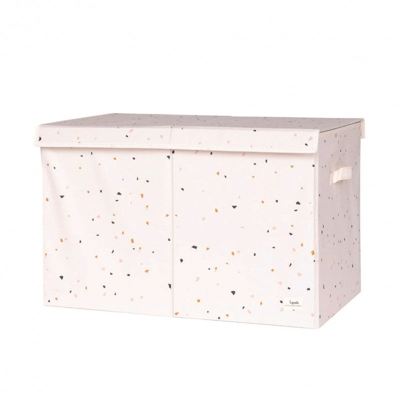 Cufar pliabil pentru camera copiilor, material reciclat Terrazzo Cream, 3 Sprouts [ps:ab54b121-9718-44ad-b087-35fd35be9b54]