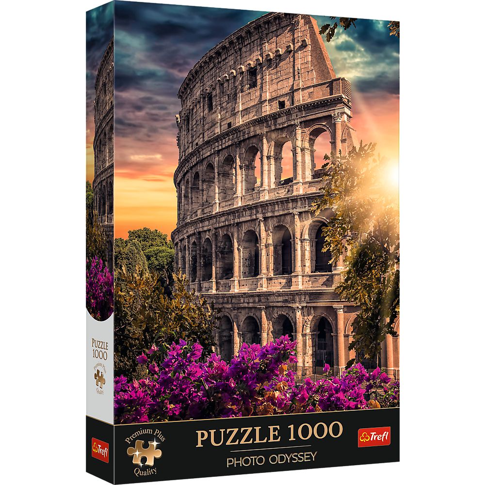 PUZZLE TREFL 1000 PREMIUM PLUS COLOSSEUM AMFITEATRUL DIN ROMA - Imagine 1