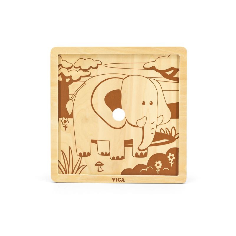 Puzzle din 9 piese mari - elefant [ps:6fb32248-c467-4a90-9b5a-943e526e2314]