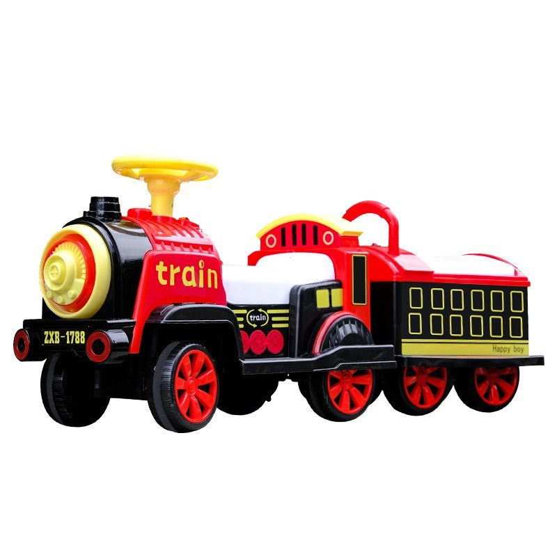 Trenuleț Electric Flippy cu Vagon, Telecomandă, Roșu - Roșu (1) [ps:f68c1047-c8e4-4396-b8c0-12997ccd06a9]