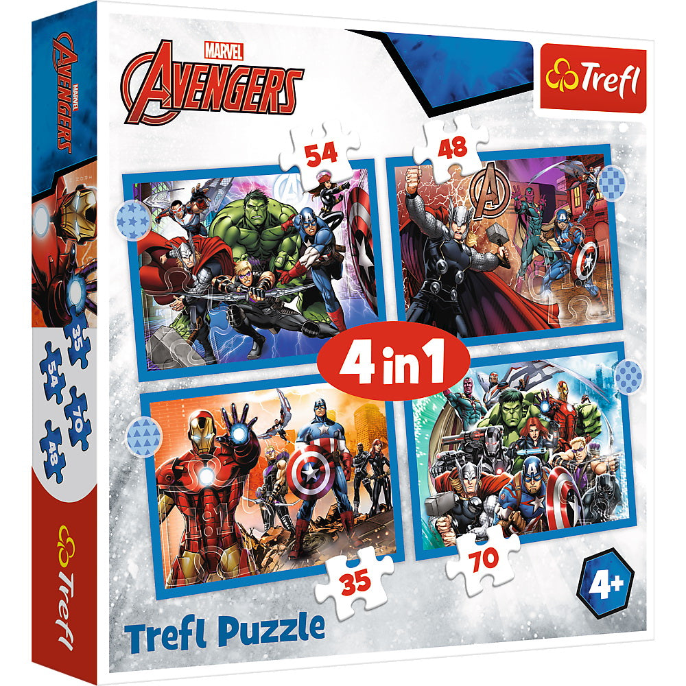 PUZZLE TREFL 4IN1 AVENGERS - RAZBUNATORII CURAJOSI - Imagine 1 [ps:1ee8891a-1047-4a76-b539-c615bfa8a04c]