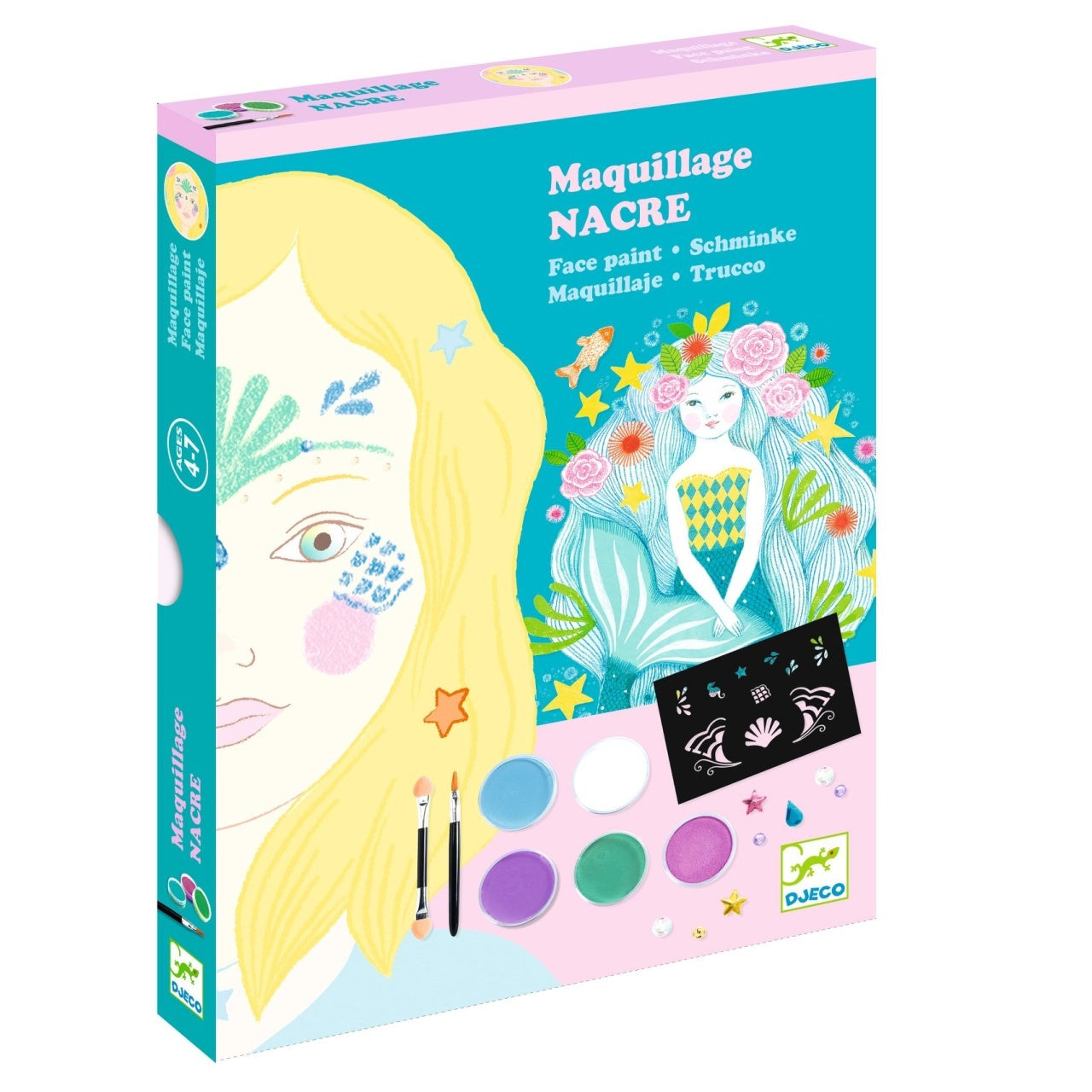Set pictura pe fata culori sidefate, Djeco - Imagine 1 [ps:dcaafc1b-79a0-4fa4-8fea-f17b210c19cb]
