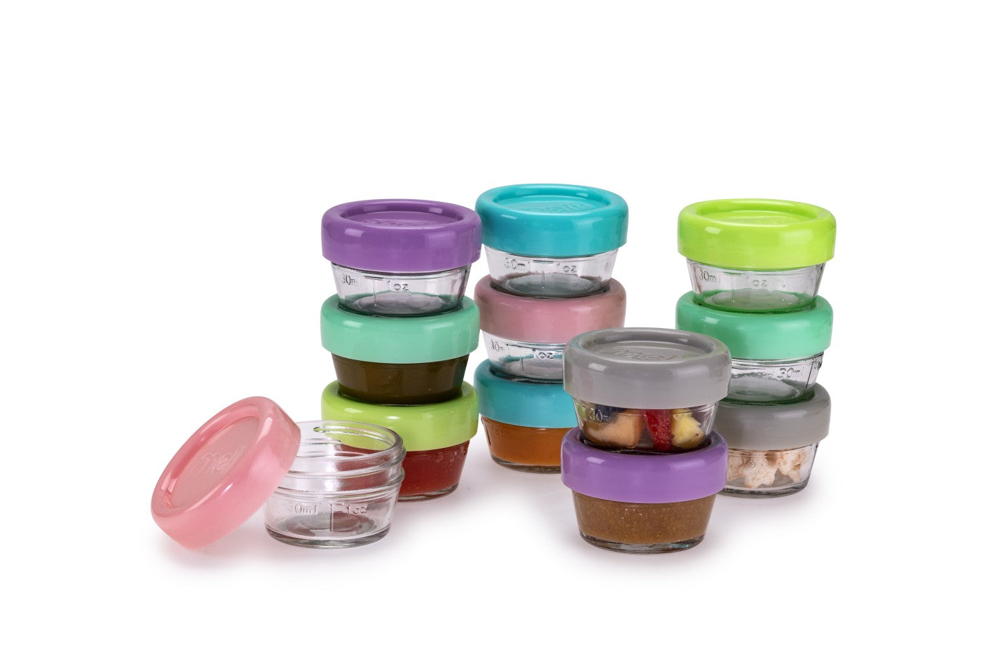 SET 12 RECIPIENT STICLA PENTRU HRANA BEBE, MELII, 59 ML - Imagine 1 [ps:75406d75-d227-4b6a-a246-74221337365e]