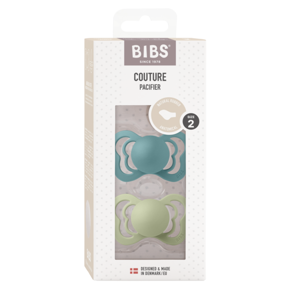 Set 2 Suzete BIBS Couture Latex, 6 luni, Island Sea/Sage - Sage (1) [ps:b35f67de-56e4-4568-ba67-8abf7f6244fa]