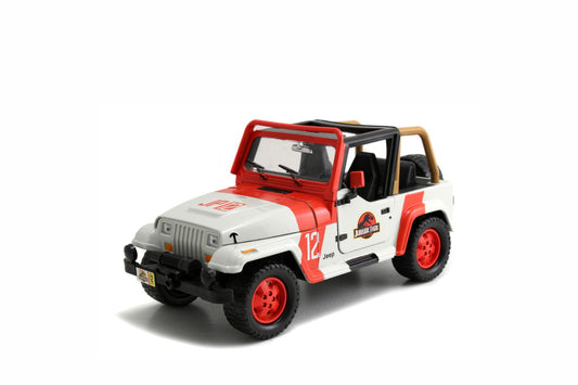MASINUTA METALICA JURASSIC WORLD 1992 JEEP WRANGLER 1:24 - Imagine 1