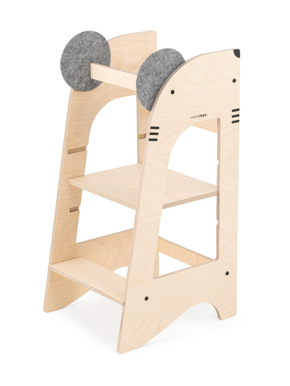 Turn de invatare MamaToyz Learning Tower din lemn, Soricel - Imagine 1