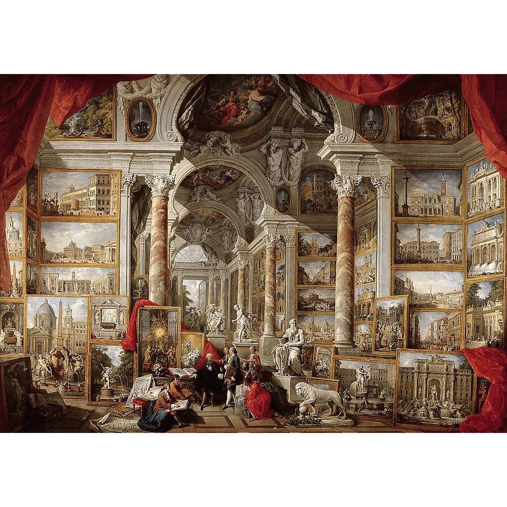 Puzzle Trefl 4000 piese - Roma Moderna cu Poster - Default Title (1) [ps:1c102de7-c9c5-42d3-82a1-b98743184e4e]
