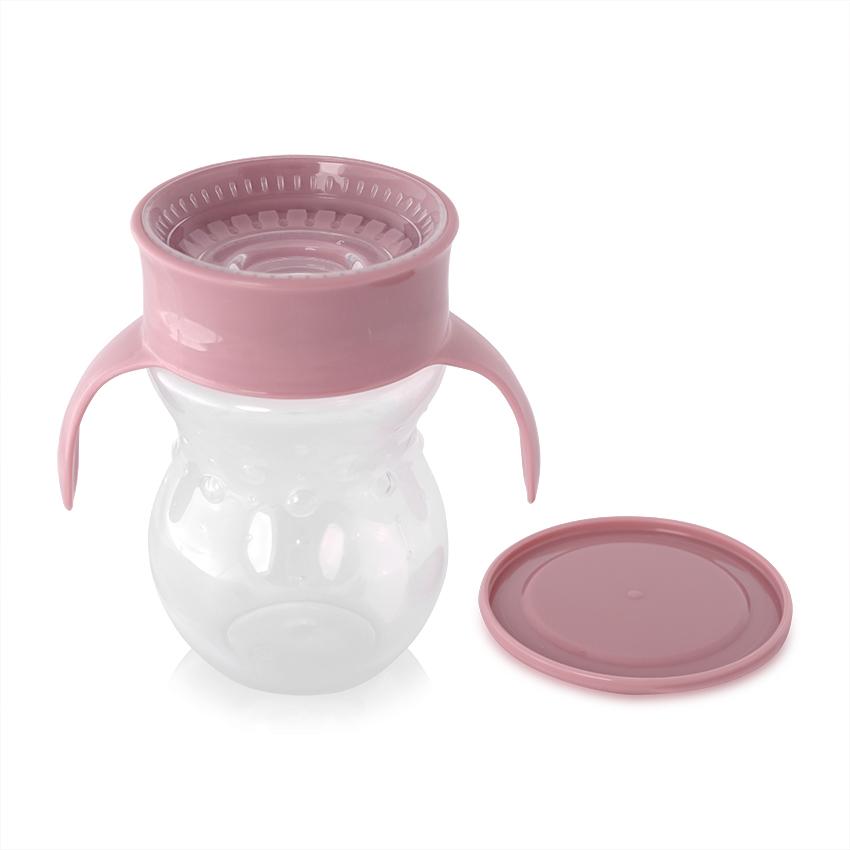 Cană Tranziție 360 Grade Lorelli, Anti-Vărsare, Pink, 12 - pink (1) [ps:77bca9d4-f853-4fbc-acc8-da630d2022fd]
