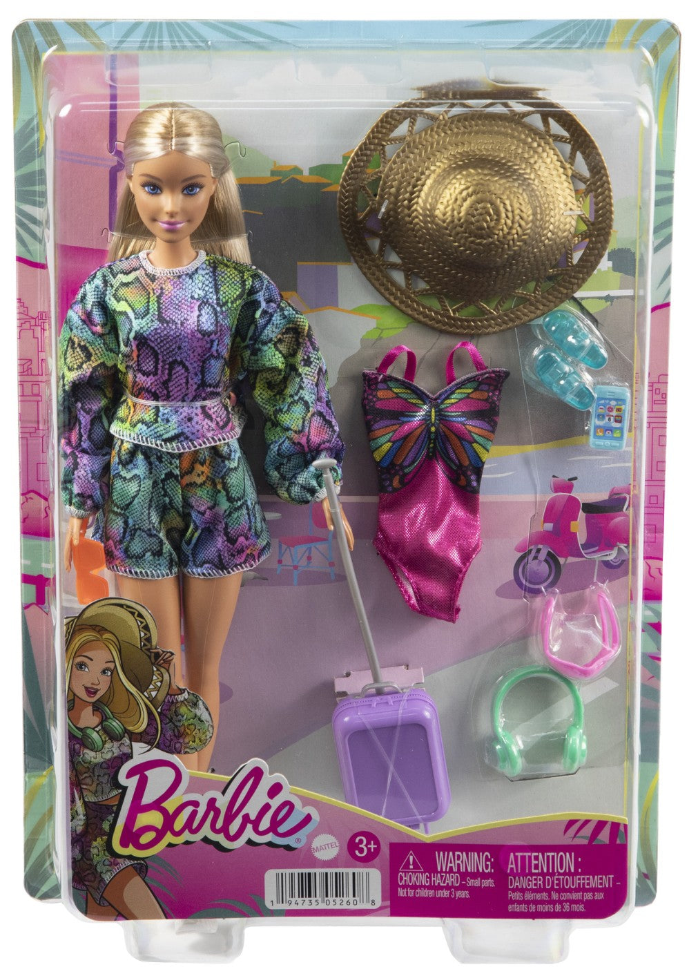 BARBIE PAPUSA BARBIE IN CALATORIE Mattel - Imagine 1 [ps:c8a12130-0f44-4f7e-a160-ef2d2acc0688]