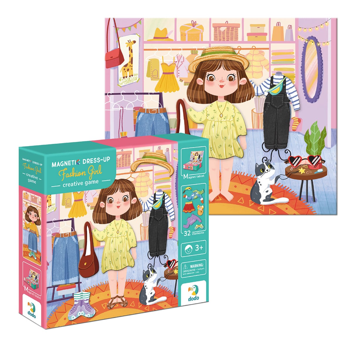 Joc Magnetic Fashion Girl Dodo Toys - Jucărie de Rol - Default Title (1) [ps:8cf1e58b-313d-4643-9284-3d881f8d2f9b]