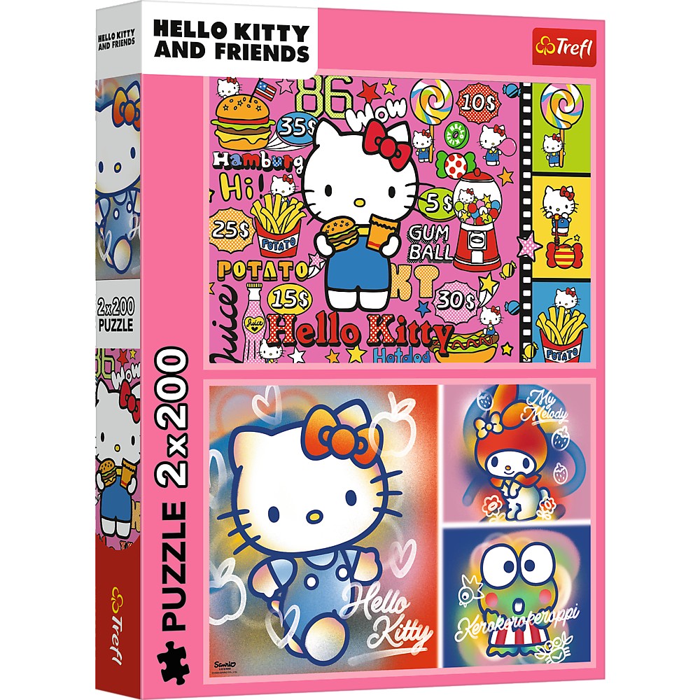PUZZLE TREFL 2X200 HELLO KITTY SI PRIETENII - Imagine 1 [ps:bb42042d-b2af-474d-8838-32f1d1cd7567]