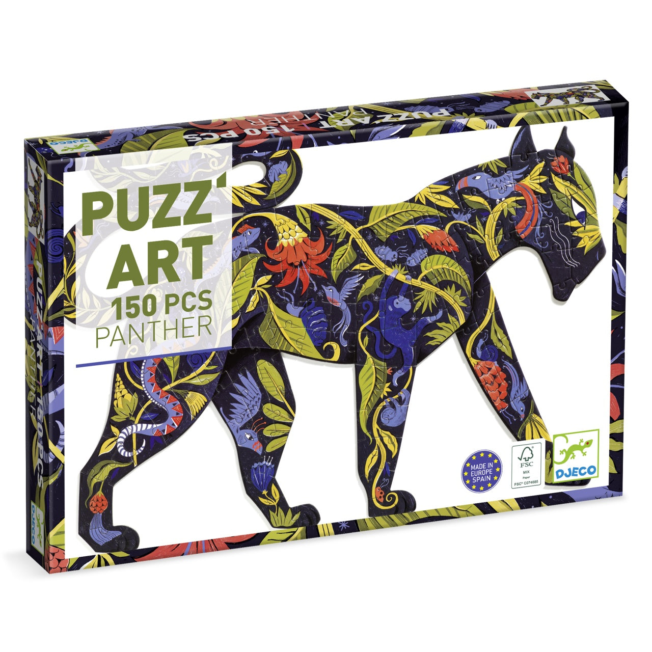 Puzzle Puzz'Art Pantera neagra, Djeco - Imagine 1 [ps:9fcb5e57-41e8-411a-8599-484f0b07487c]