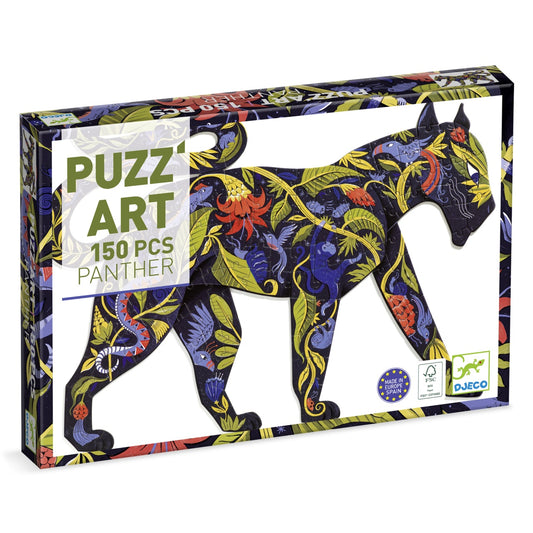 Puzzle Puzz'Art Pantera neagra, Djeco - Imagine 1 [ps:9fcb5e57-41e8-411a-8599-484f0b07487c]