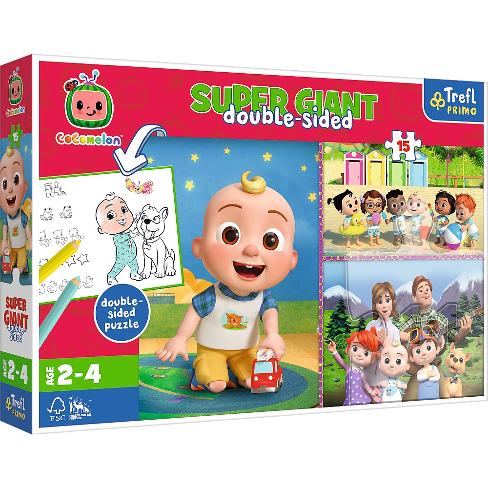 PUZZLE TREFL PRIMO SUPER GIANT 15 COCOMELON - Imagine 1 [ps:6260993e-38ed-4d94-90b5-f245907aae35]