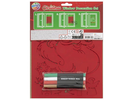 Set Decoratiuni Ferestre Craciun Moxy cu Markere si Sabloane - Default Title (1) [ps:e1873369-e061-4708-b70e-eb469f2bb450]
