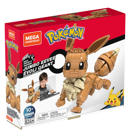 POKEMON MEGA CONSTRUX JUMBO EEVEE Mattel - Imagine 1 [ps:78e93906-ae28-48e6-a7d2-227600137531]