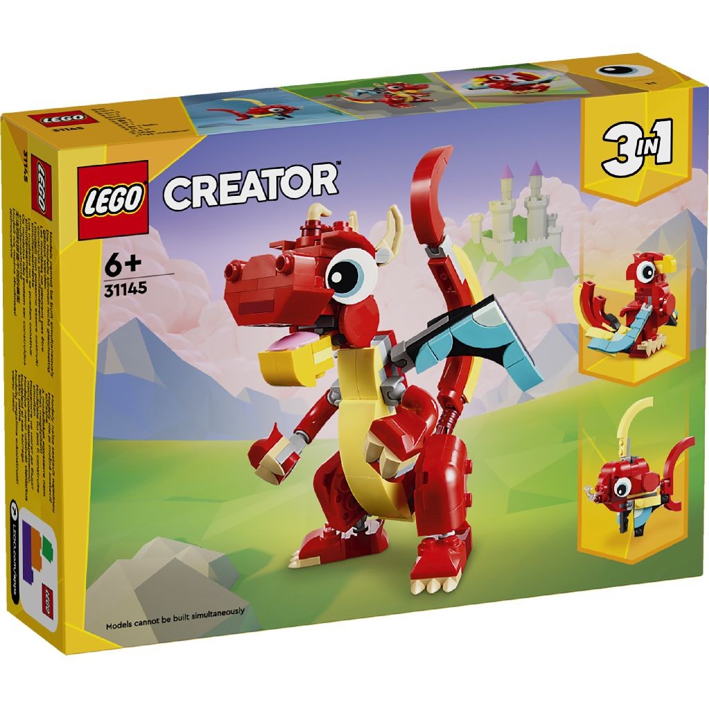 LEGO CREATOR 3IN1 DRAGON ROSU 31145 - Imagine 1 [ps:4a71970b-4d4b-4150-ab7f-ccc5c8a09bcc]