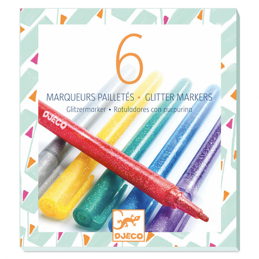 Carioca (marker) cu sclipici, Djeco - Imagine 1 [ps:920fea90-db45-4bf2-9648-30af39d1e15d]