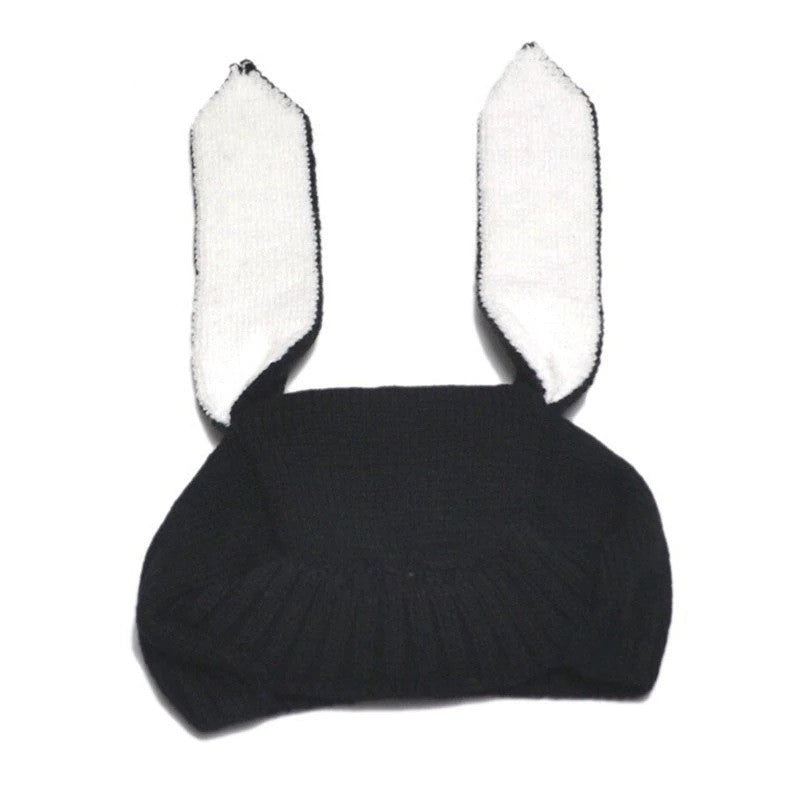 Caciulita iepuras Drool (Culoare: Roz inchis) - Negru