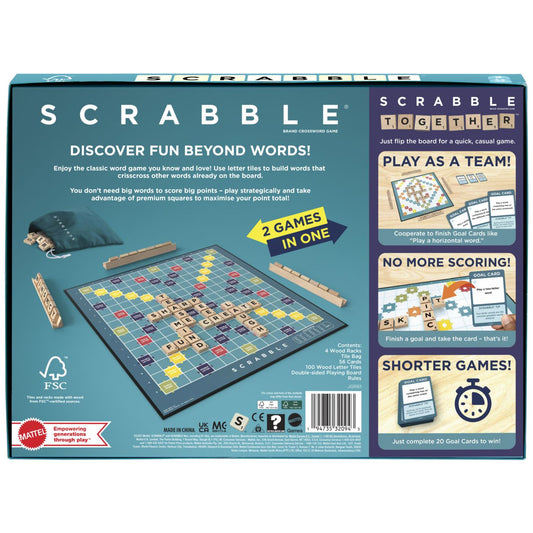 Joc Scrabble 2 in 1 din Lemn Engleză - Mattel - Default Title (1) [ps:68a03f4d-2810-44cf-a1c9-4e9cb96e6269]