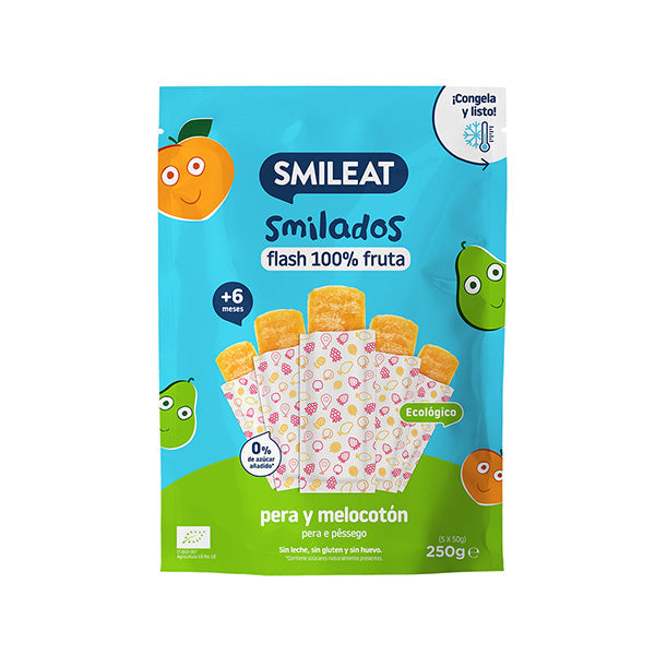 Smileat Inghetata de piersici si pere 250g, +6 luni, Eco - Imagine 1 [ps:e85279db-947f-4f5c-8881-a38ca3f08e55]