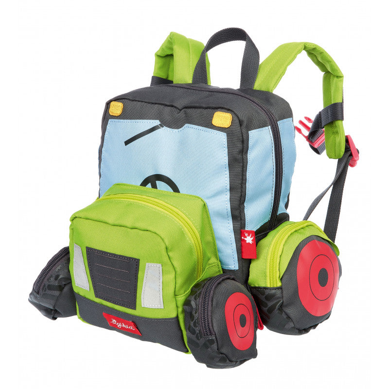 Rucsac pentru copii Tractor cu roti si detalii 3D, Sigikid [ps:08b203ed-fdda-4bcb-a9ec-c785bd907f24]