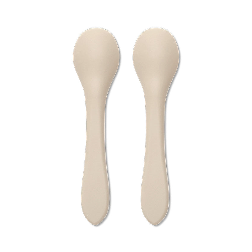 Set 2 Lingurițe Silicon Natural Lorelli, 6 luni+, Fresh - Beige (1) [ps:762795f5-8472-4bc6-8c73-c063b4391342]
