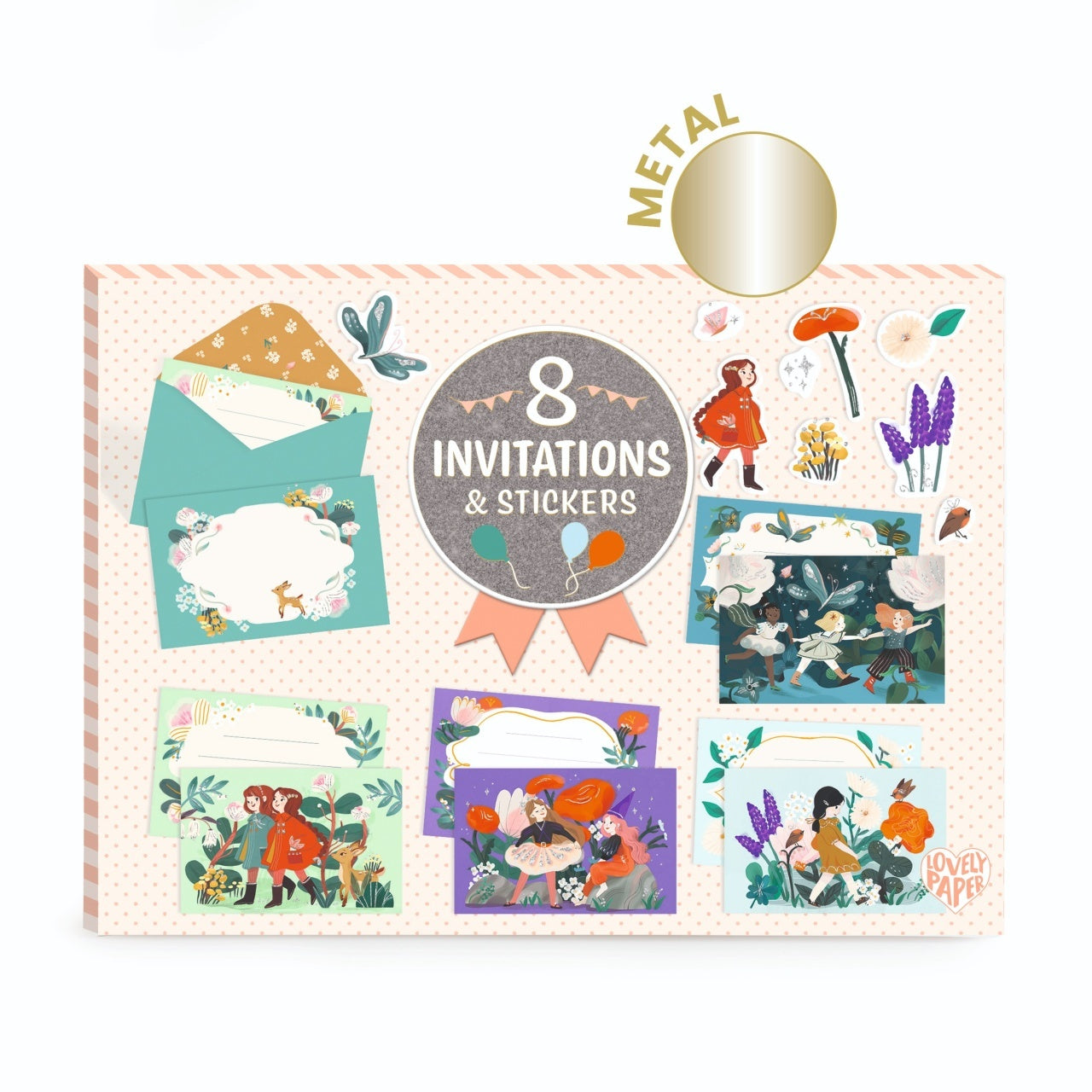 Set de invitatii Prietenii din gradina, Djeco - Imagine 1 [ps:1cd99beb-60a3-4717-ae49-f14fa21219c3]