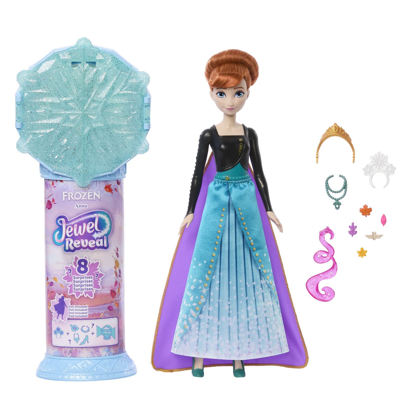 DISNEY FROZEN JEWEL REVEAL PAPUSA ANNA Mattel - Default Title (1) [ps:6a590bbd-420d-40b3-951c-3383c8de383a]