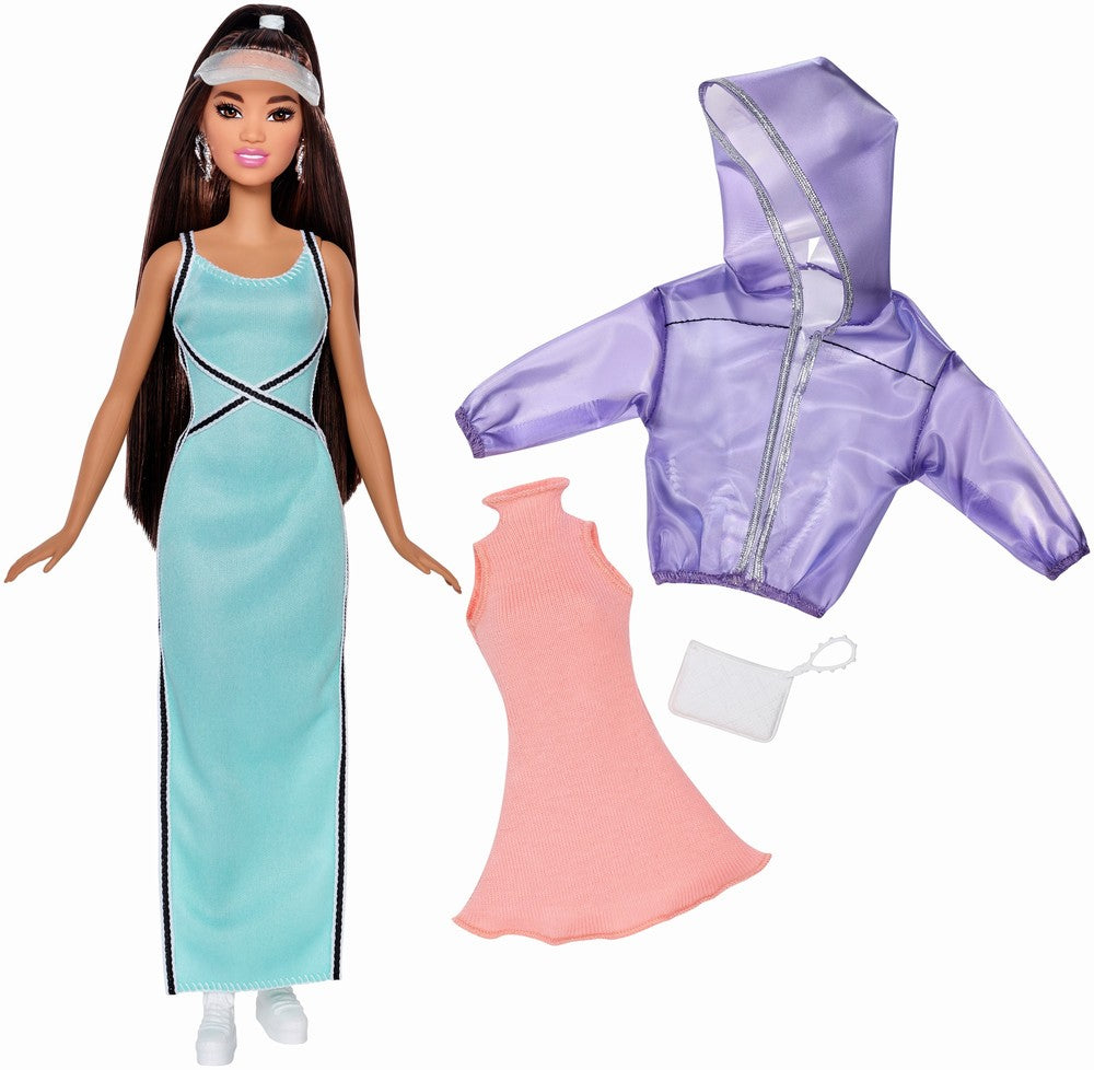 PAPUSA BARBIE FASHIONISTA CU ROCHITA VERDE DE SCHIMB [ps:a9a742a4-38bf-4e02-b6d5-ce4351f16b05]