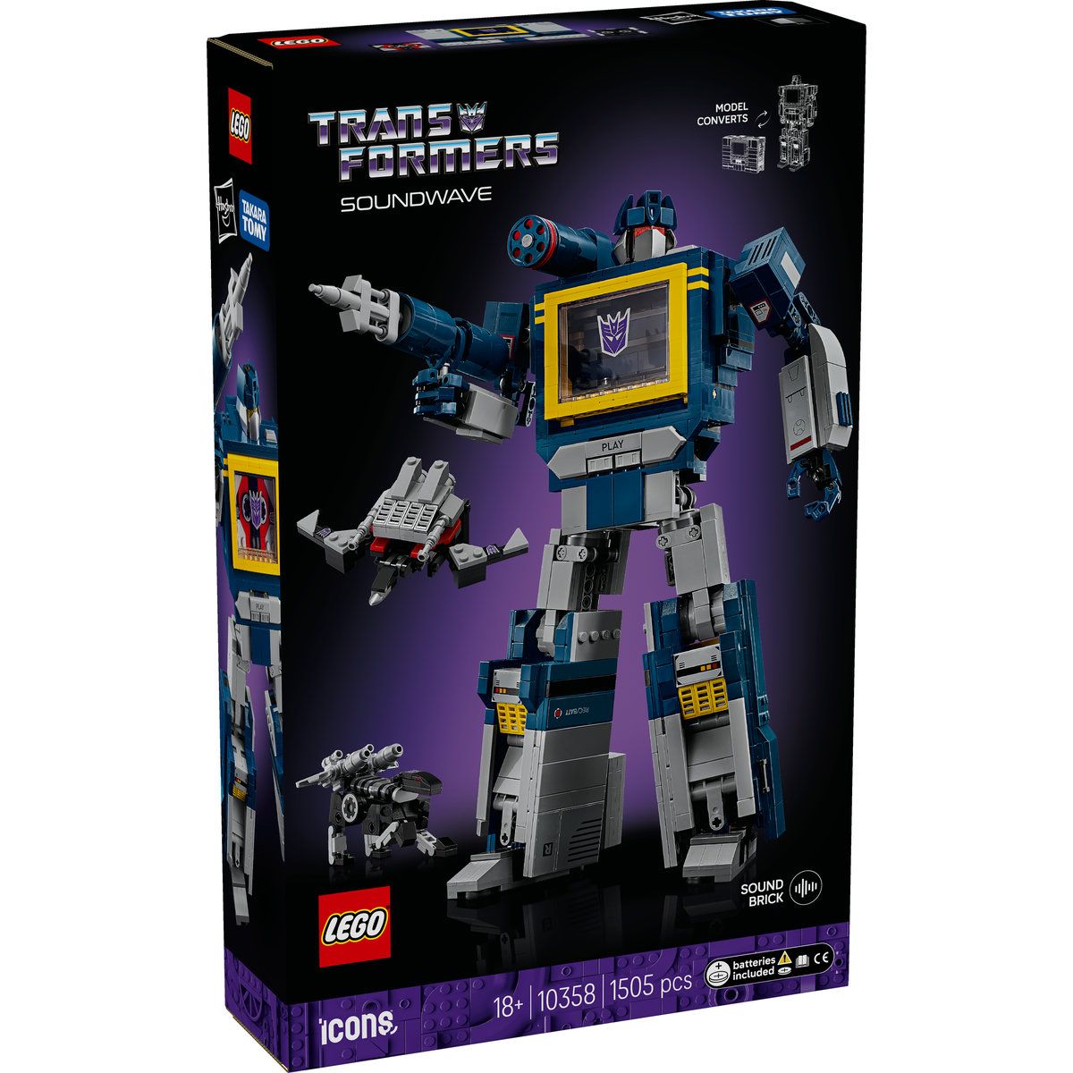 LEGO ICONS TRANSFORMERS SOUNDWAVE 10358 - Imagine 1 [ps:4671e3f3-f565-4e62-bd5a-545edb4b7b49]