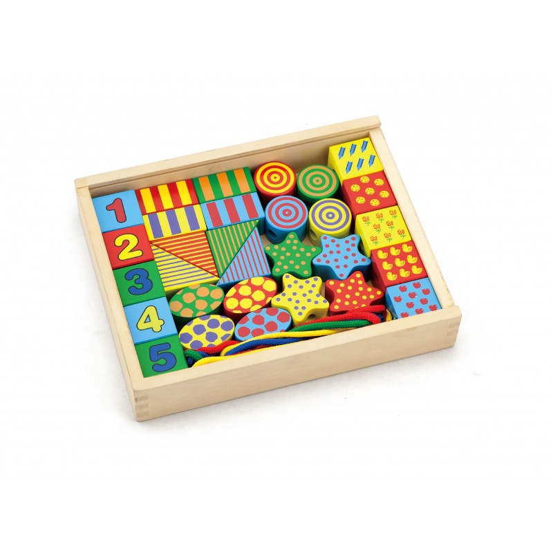 Margele mari din lemn de insirat, cu forme, cifre si - Imagine 1 [ps:96c25493-e05f-4755-b7ac-4e22afb45e1f]