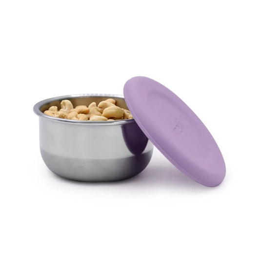 SET 3 RECIPIENTE MINI INOX CU CAPAC SILICON, MELII, ROZ MOV GRI [ps:9e4def69-9ae7-48c3-ba53-4b473a01f26f]