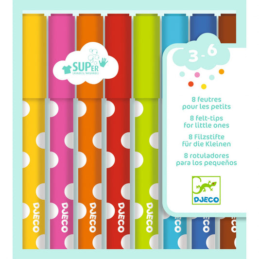 Carioci lavabile pentru cei mici, Djeco - Imagine 1 [ps:84e52a9e-8f0d-4c05-b78f-a50983b9bde8]