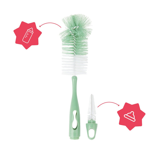 Perie Biberoane 2 in 1 Badabulle Verde - Igienizare - Verde (1) [ps:35865041-c604-4287-8551-980283b633be]