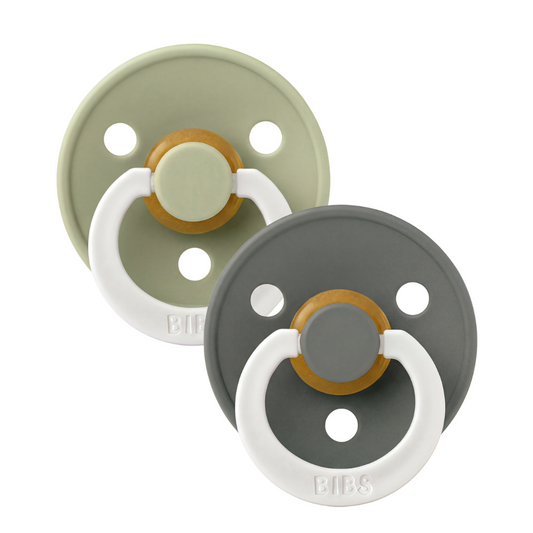Set 2 Suzete BIBS Colour Glow Latex, 0 luni, Sage/Pine - Sage (1) [ps:8a0935c9-0c2d-4847-8059-7947820f1e52]