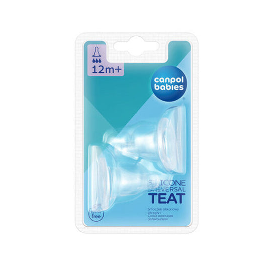 Canpol Babies Tetina Silicon Flux Mare 2 Buc 18/117 - Imagine 1 [ps:93d3a771-f024-4660-a20d-295a7725972d]