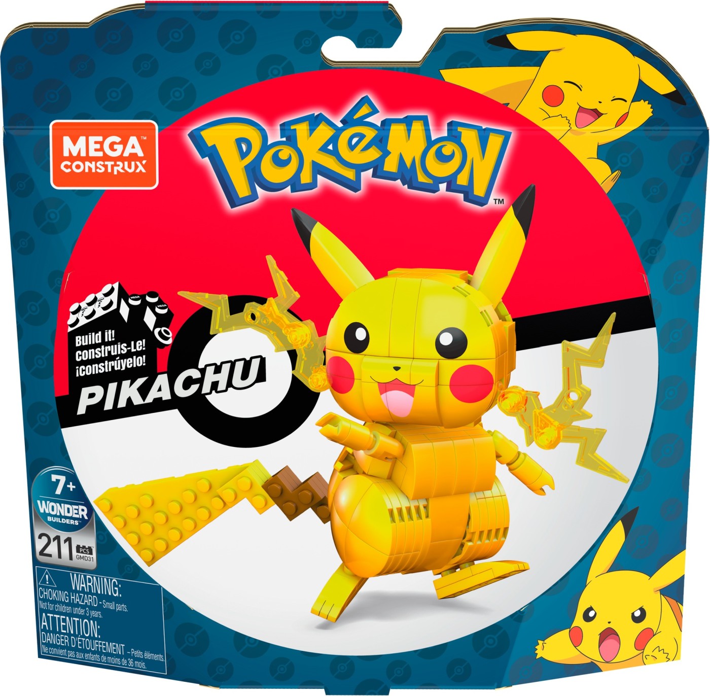 POKEMON MEGA CONSTRUCT FIGURINA PIKACHU Mattel - Imagine 1 [ps:dd34e848-f366-40a3-b440-c20b1492a38b]